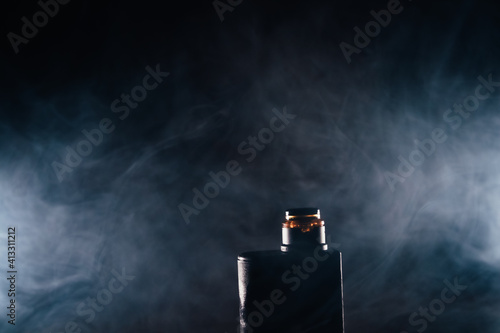 vaper with background smoke