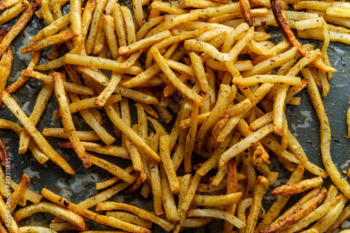 American French Fries Background