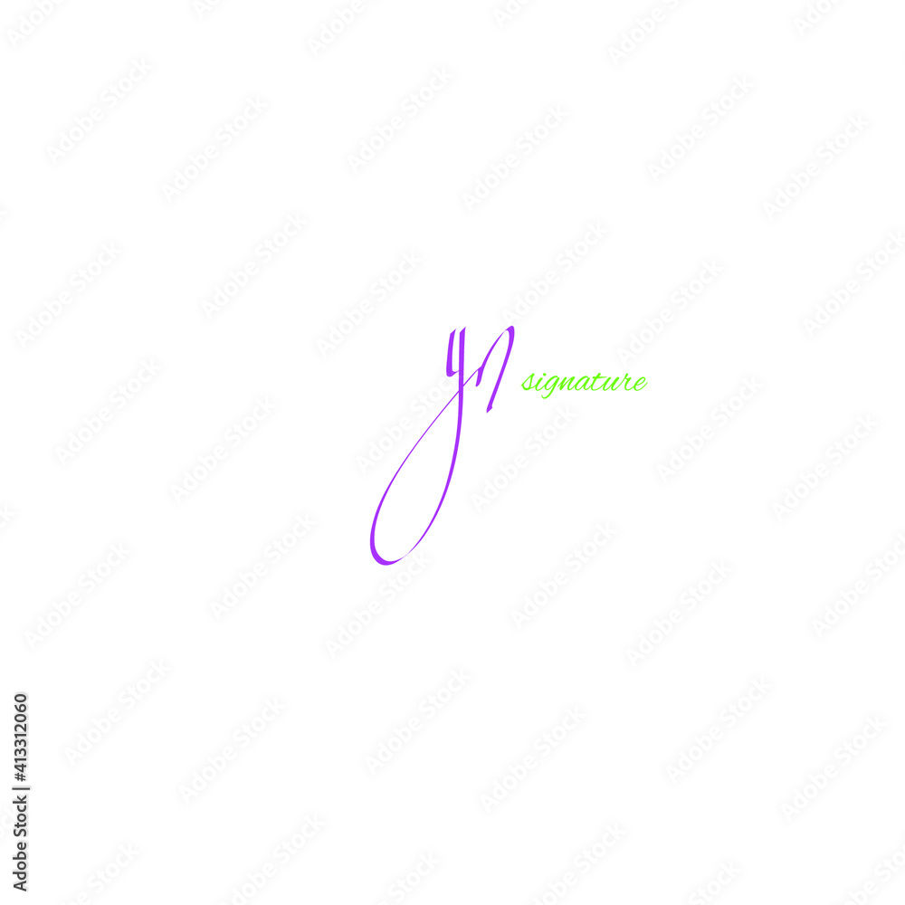 yn handwritten initial logo for identity yn handwritten initial logo for identity