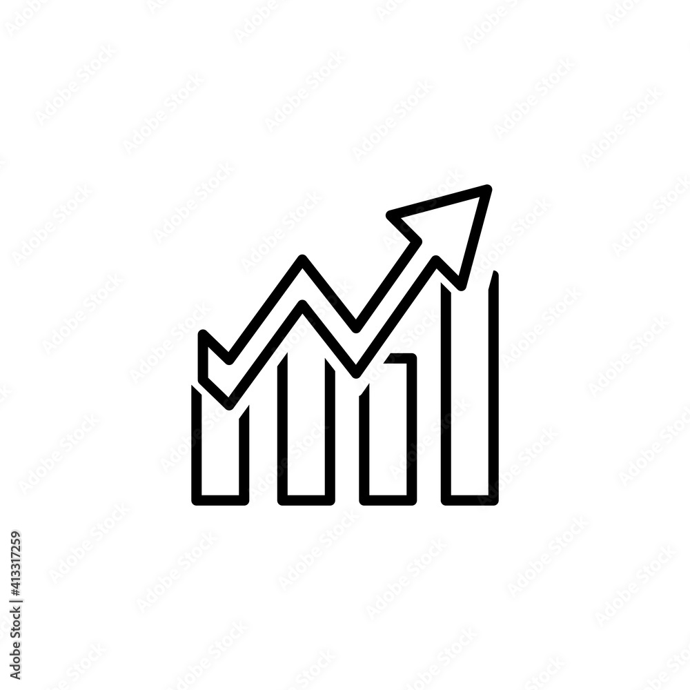 Growth Icon Design Vector Template Growth Icon Design Vector Template