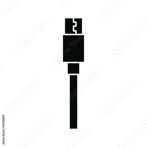 Usb icon. flash drive sign. usb connection design. vector illustration