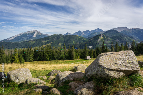 Fototapeta Naklejka Na Ścianę i Meble -  Sunny glade - Rusinowa Polana, Tatra Mountains, Poland