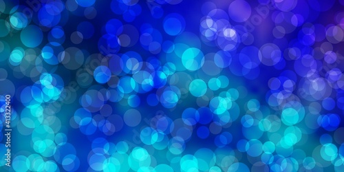 Light Pink, Blue vector backdrop with dots.