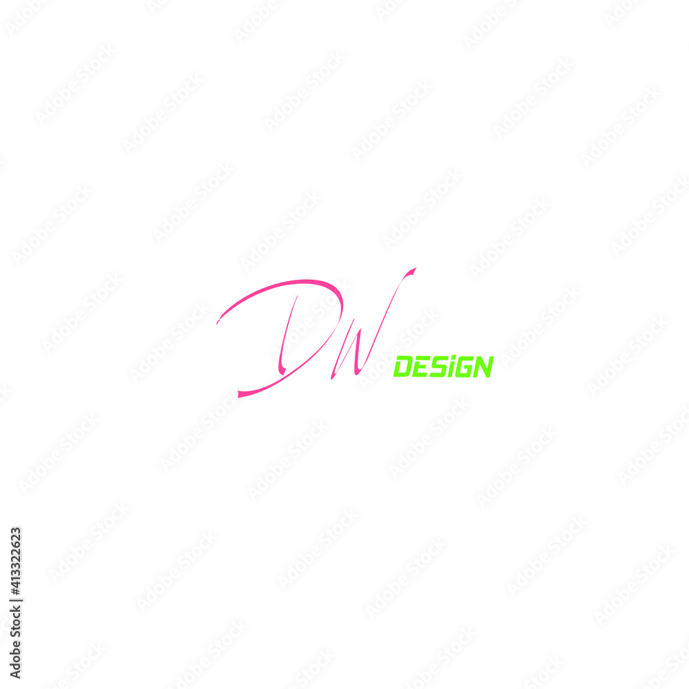 DW Initial Isolated Logo for Identity DW Initial Isolated Logo for Identity