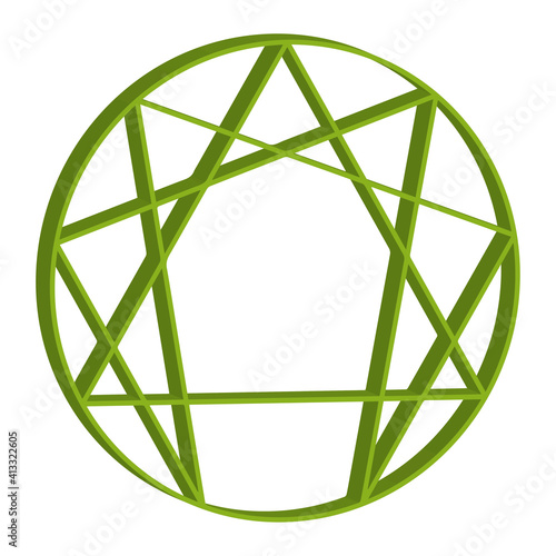 three-dimensional enneagram coaching illustration