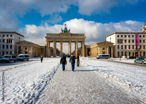 Winter am Brandenburger Tor