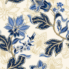 Crédence de cuisine Styles patrons Ornement indien ethnique motif vectoriel  © Yumeee