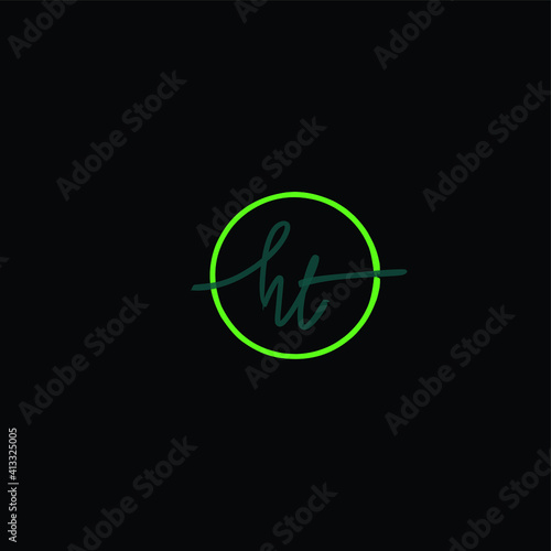 HT Initial Isolated Logo for Identity