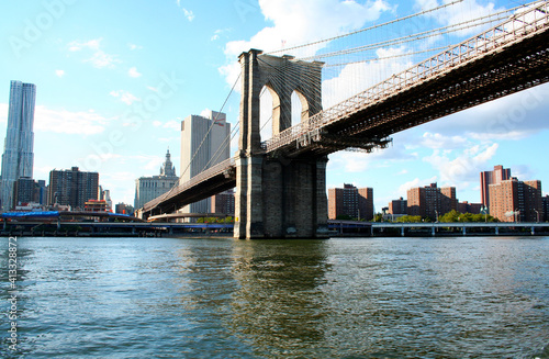 Brooklyn Bridge  Manhattan  New York  USA