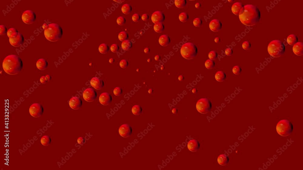 A lot of air bubbles fly out of the middle A lot of air bubbles fly out of the middle