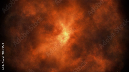 fire flame explosion in space