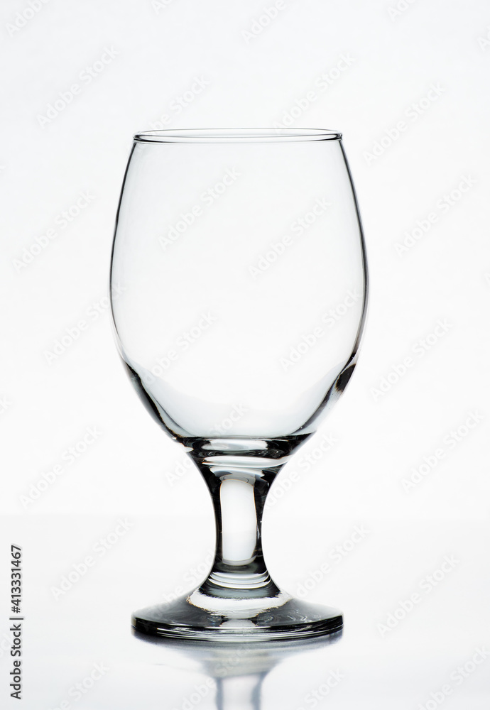 empty glass isolated on white empty glass isolated on white