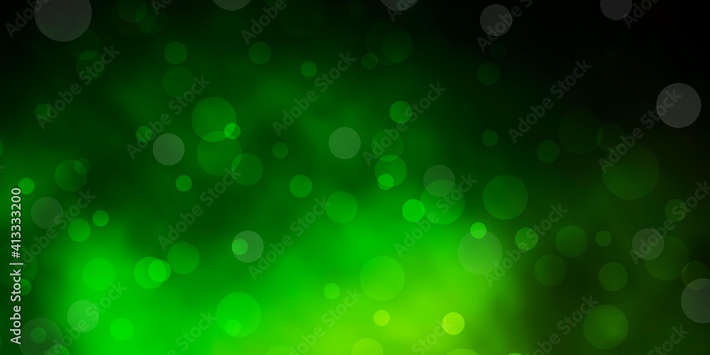 Dark Green vector background with spots. Dark Green vector background with spots.