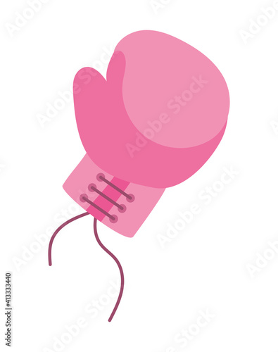 box glove on a white background