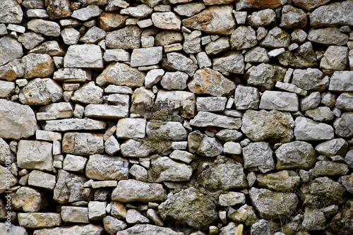 Wall from old rocks