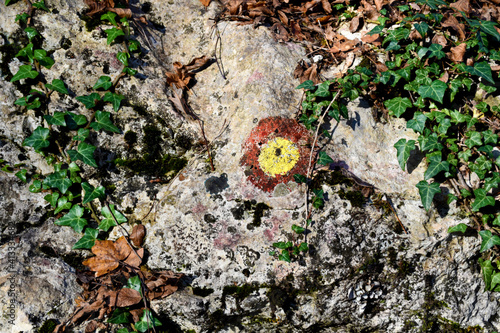 Croatian right path forrest marker