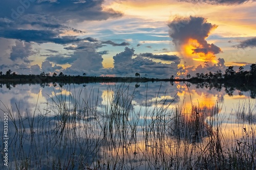 Sunset Pine Glades Lake