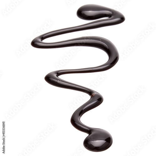 Wallpaper Mural Chocolate syrup drop isolated on white background Torontodigital.ca