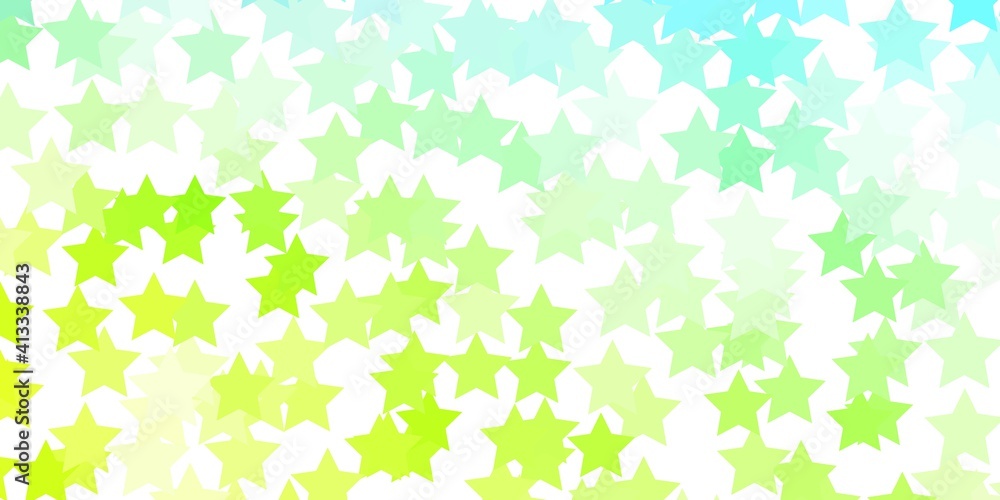 Light Blue, Green vector texture with beautiful stars. Light Blue, Green vector texture with beautiful stars.