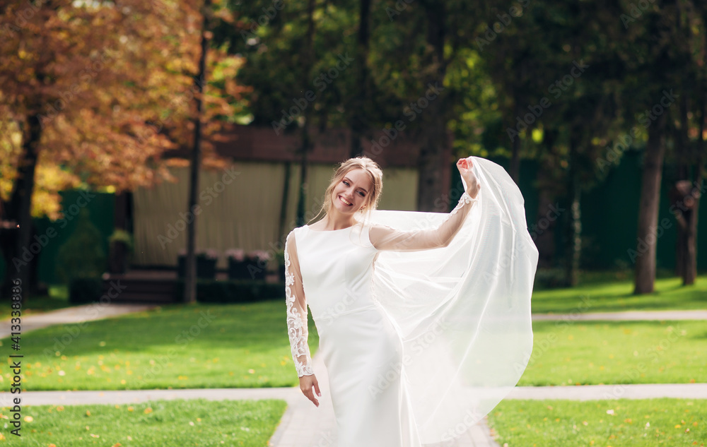 the bride is spinning in her wedding dress the bride is spinning in her wedding dress
