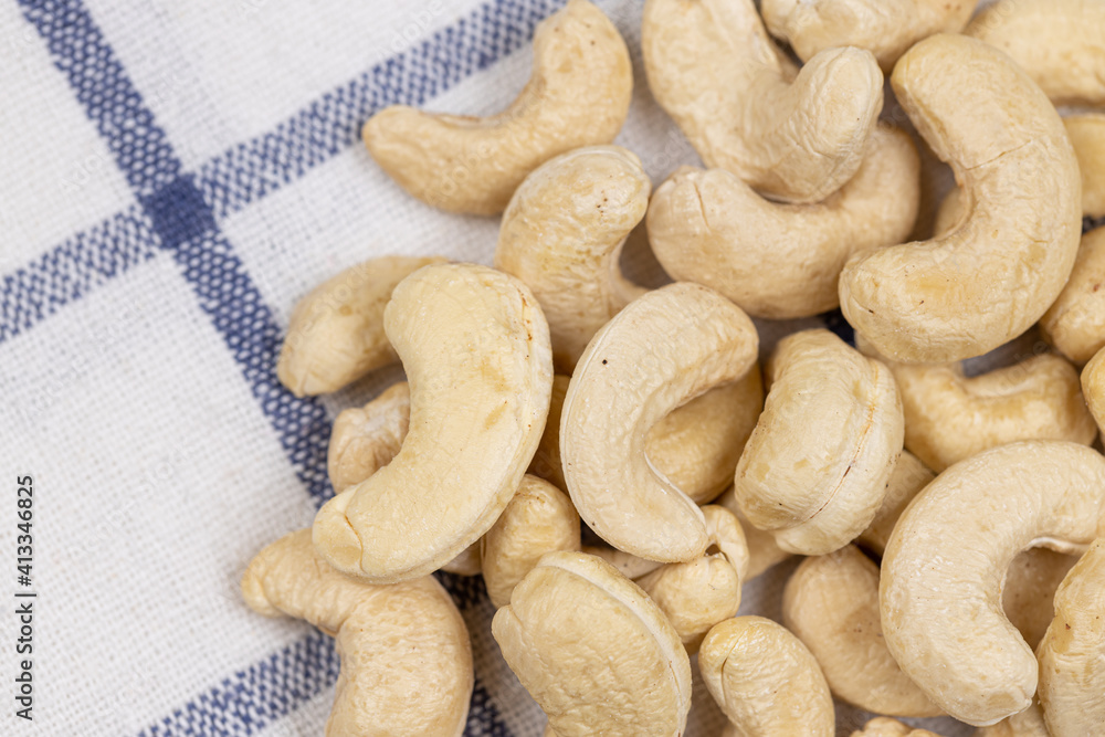 Pile of Cashew with healthy food concept Pile of Cashew with healthy food concept