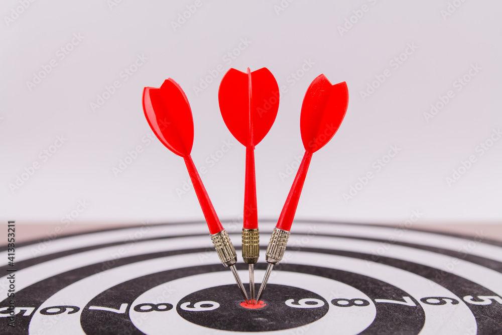 red dart darts in the center of the target hit the target won red dart darts in the center of the target hit the target won