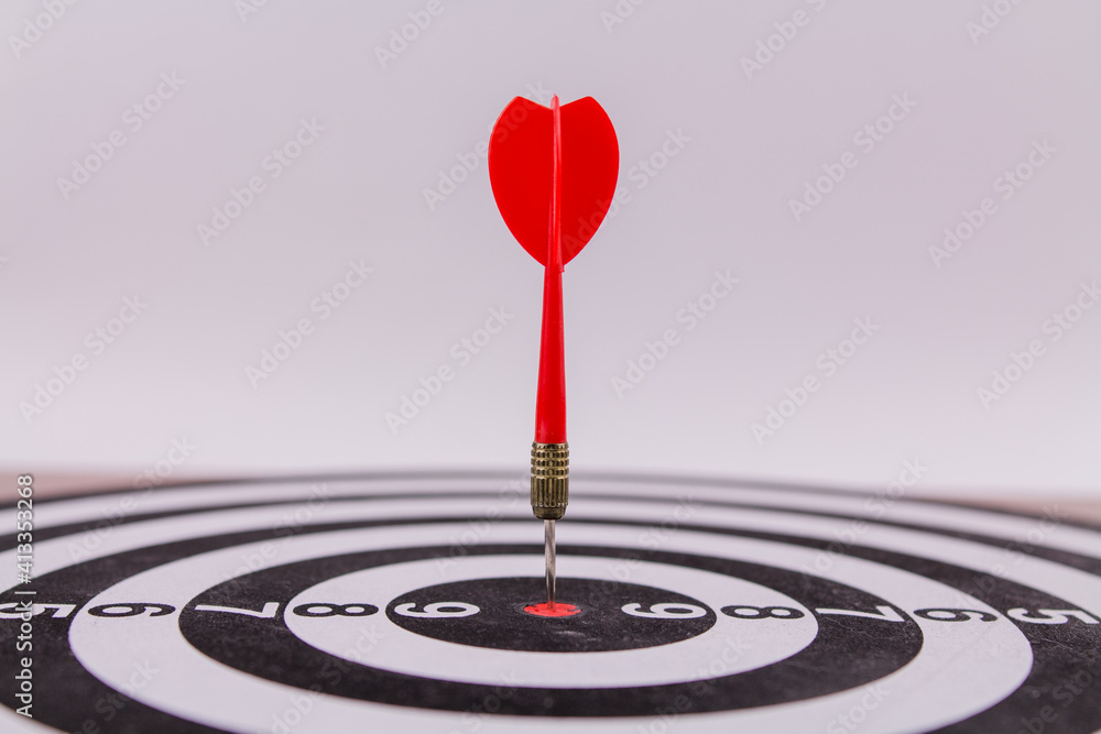 red dart darts in the center of the target hit the target won red dart darts in the center of the target hit the target won