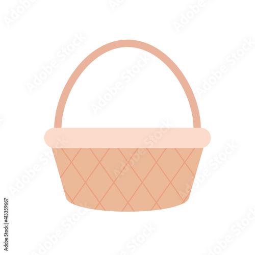 basket on a white background