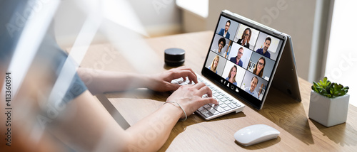 Online Video Conference Webinar Call