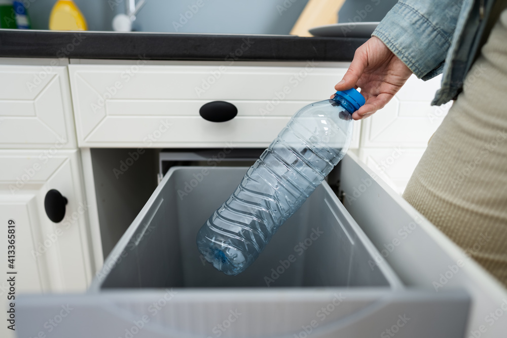 Bottle Recycle Bin In Kitchen Bottle Recycle Bin In Kitchen
