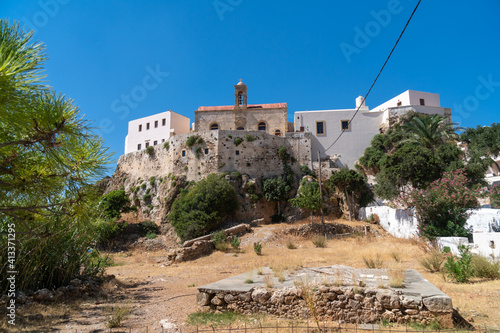 Chrysoskalitissa Monastery the 17th century Orthodox Christian monastery located on the southwest coast of the island of Crete.