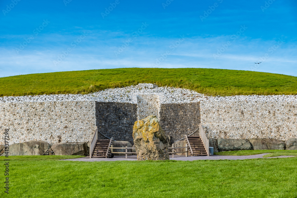 Newgrange (Irish: Si an Bhru), a prehistoric monument in Ireland,  a UNESCO World Heritage Site.
