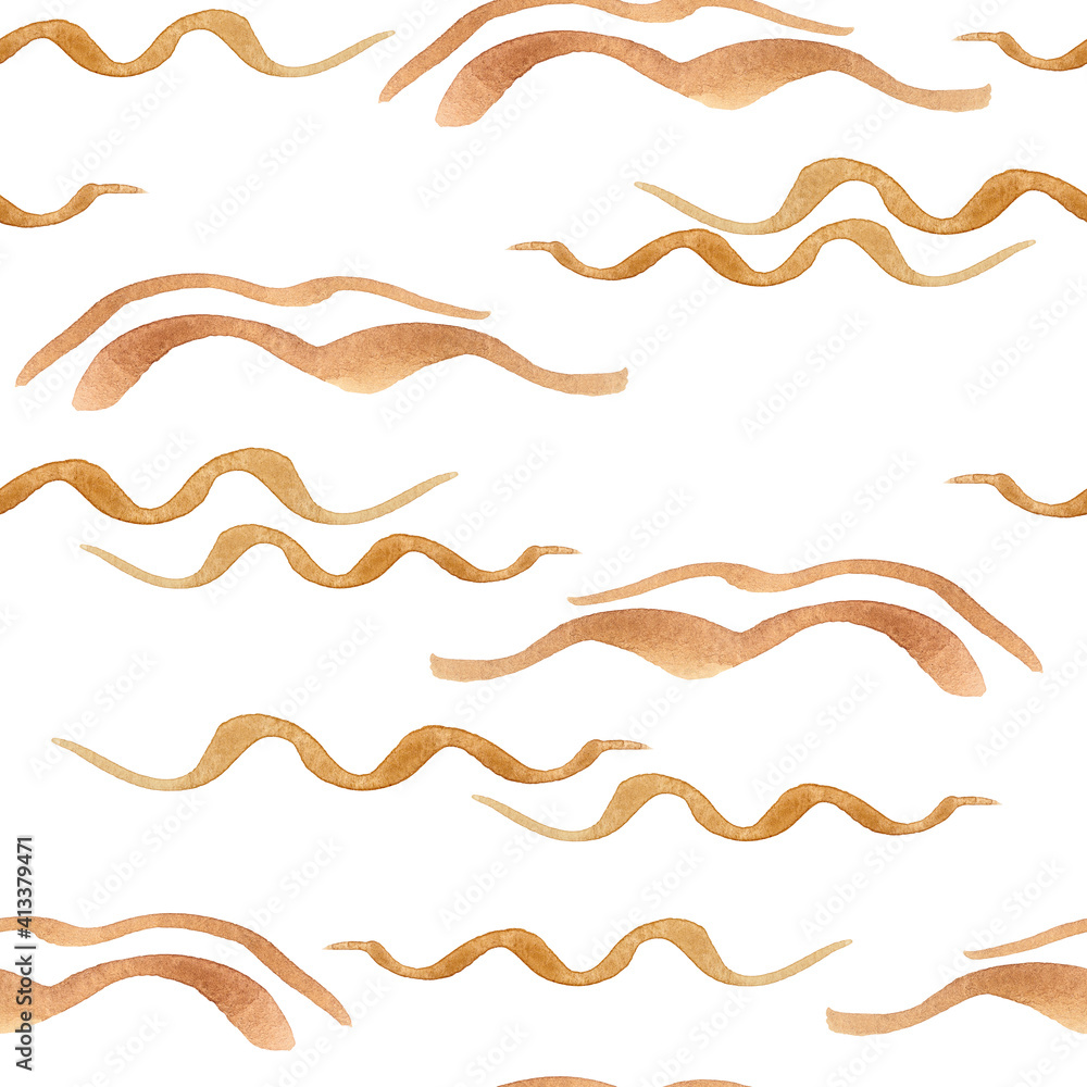 Watercolor boho beige abstract shapes seamless pattern. Hand painted nursery cute bohemian illustration. Baby pattern can be used for scrapbook paper, wallpaper, wrapping paper, fabric, textile Watercolor boho beige abstract shapes seamless pattern. Hand painted nursery cute bohemian illustration. Baby pattern can be used for scrapbook paper, wallpaper, wrapping paper, fabric, textile