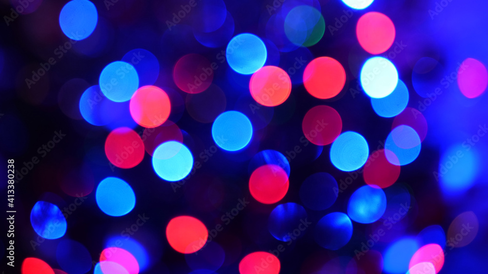 Abstract fairy lights bokeh background