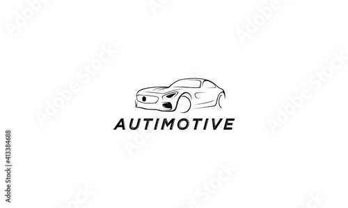 logo for automotive on white background