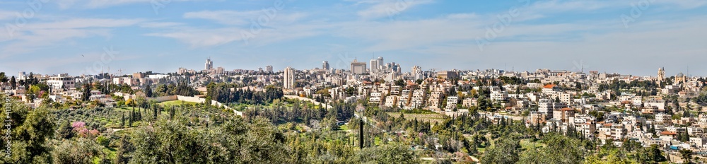 Israel, Jerusalem. Panorama of the city.