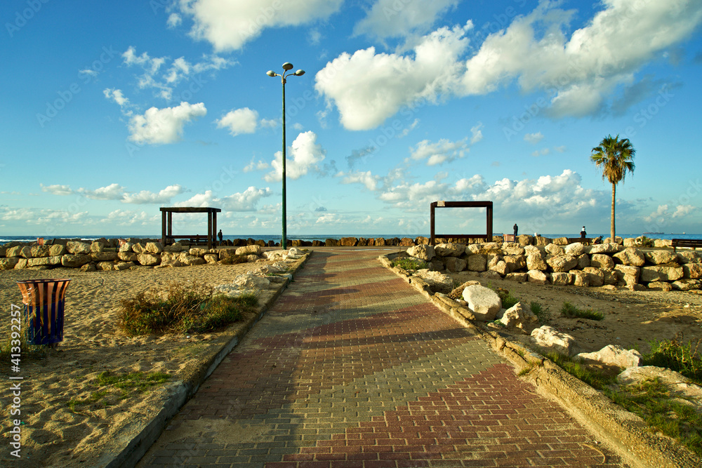 Israel, Haifa. Seaside