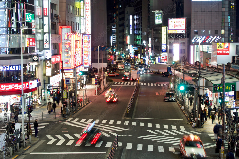 Shinjuku, Tokyo, Japan. Street scene Shinjuku, Tokyo, Japan. Street scene