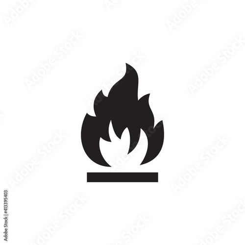 flammable icon symbol sign vector