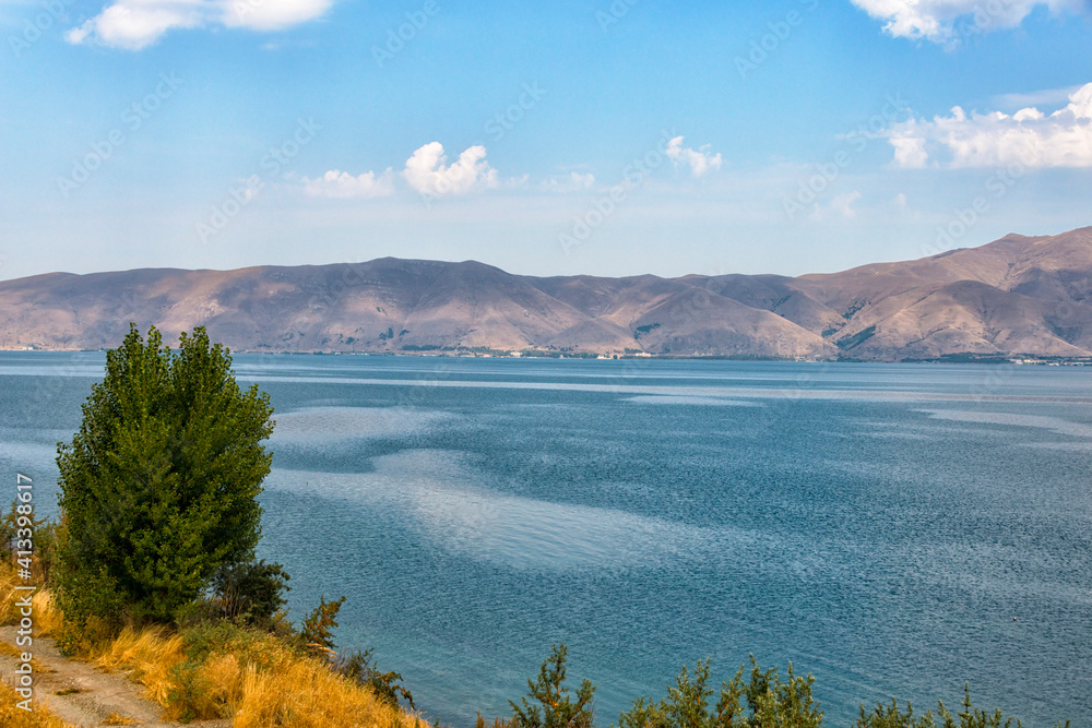 Landscape of Lake Sevan, Gegharkunik Province, Armenia