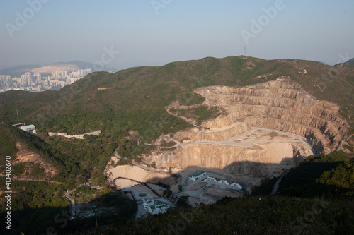 the landscape of the Quarry Pass, hong kong 25 Dec 2006