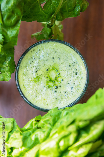 freshly squeezed spinach juice