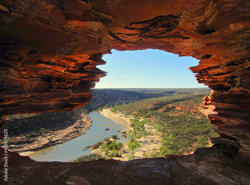 Nature's Window, Murchison valley in Kalbarri National Park, western Australia