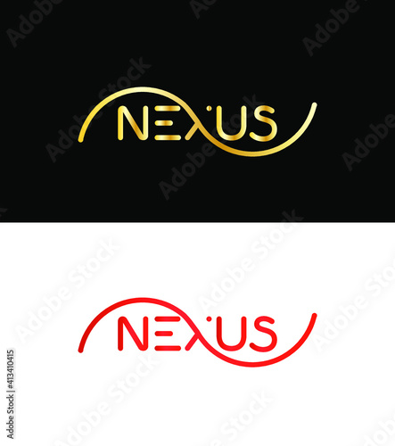 Nexus logo template, Vector logo for business and company identity 