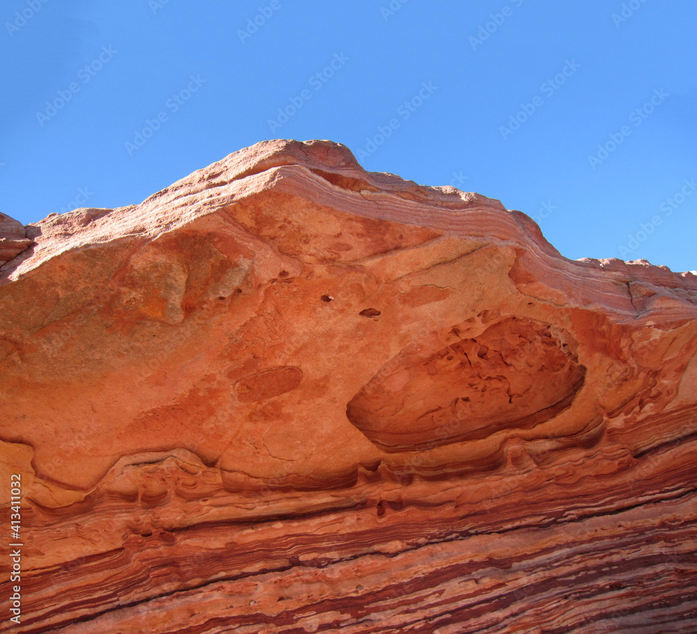 the red and white banded rock in Kalbarri National Park, Western Australia the red and white banded rock in Kalbarri National Park, Western Australia