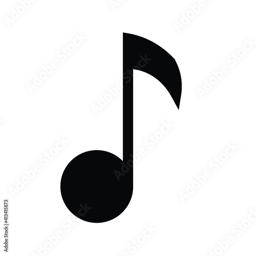 music note icon vector
