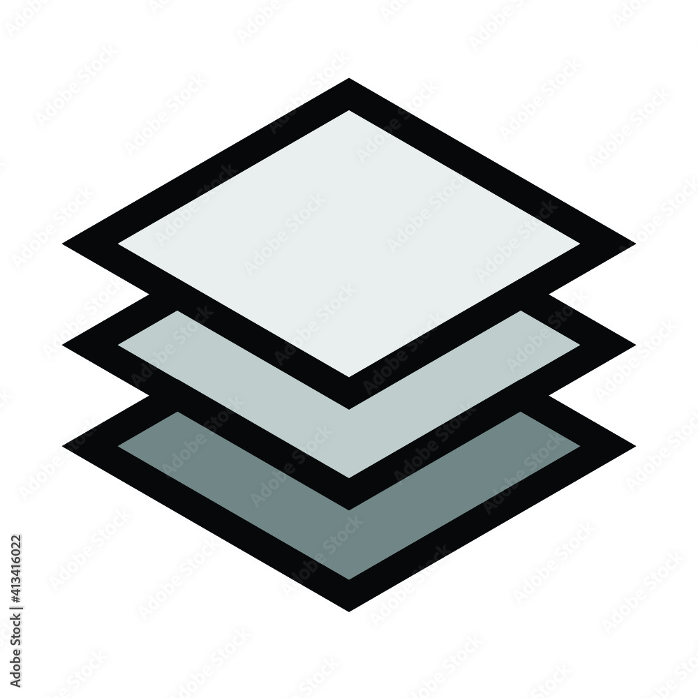 paper stack icon, layer vector paper stack icon, layer vector