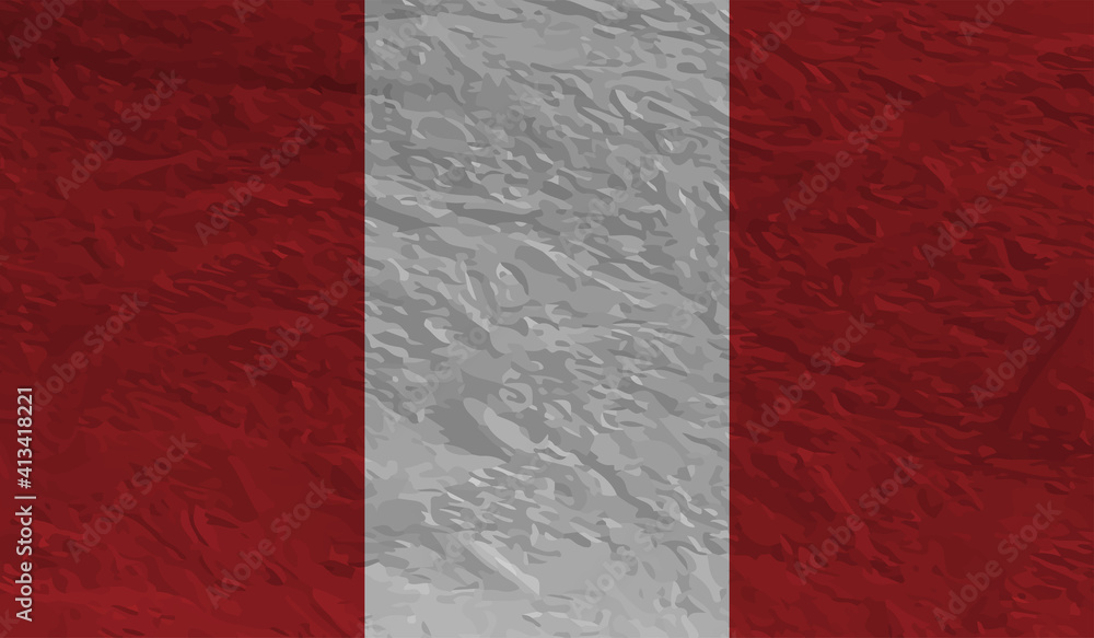 Grunge Peru flag. Peru flag with waving grunge texture. Grunge Peru flag. Peru flag with waving grunge texture.
