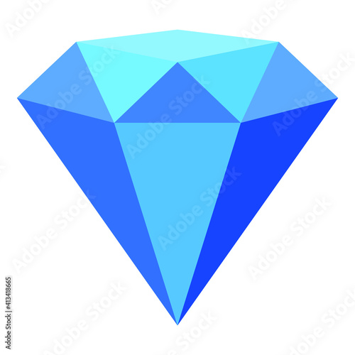 diamond jewelry icon vector