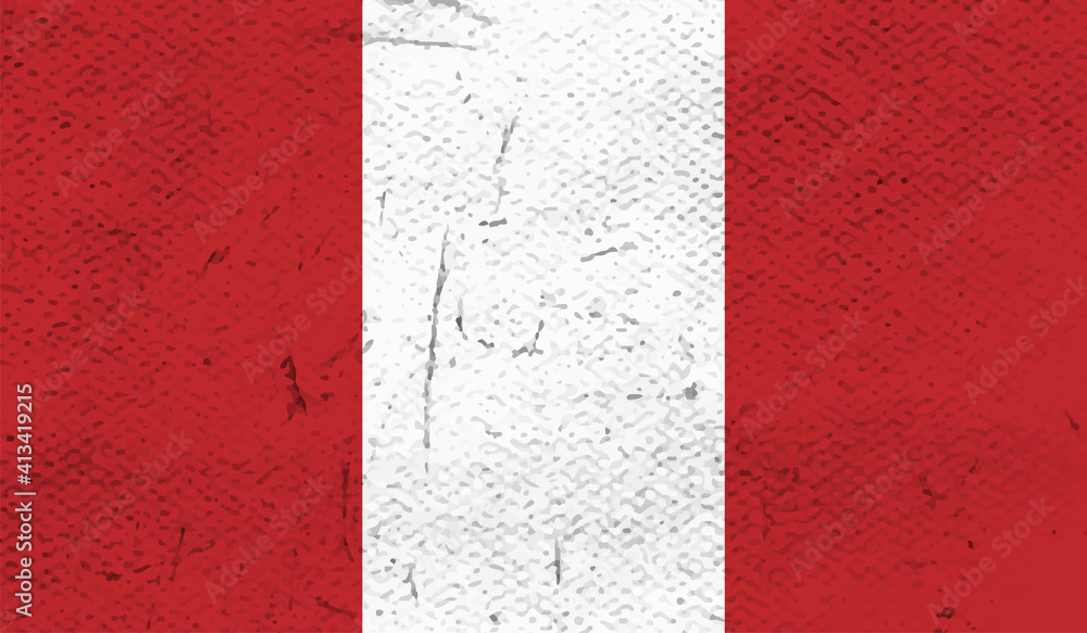 Grunge Peru flag. Peru flag with waving grunge texture. Grunge Peru flag. Peru flag with waving grunge texture.